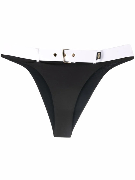  Moschino Two-tone Buckle Briefs - Black 