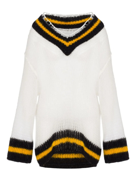  Moschino V-neck Sweater - White 