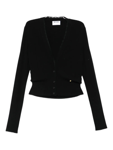  Moschino Wool Cardigan - Black 