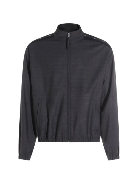  Moschino Zip Fastening Bomber Jacket - Grey 