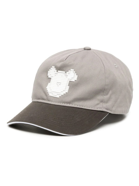  Mostly Heard Rarely Seen 8-bit Bear-motif Cotton Cap - Grey 