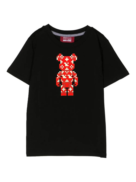  Mostly Heard Rarely Seen 8-bit Bear-print T-shirt - Black 
