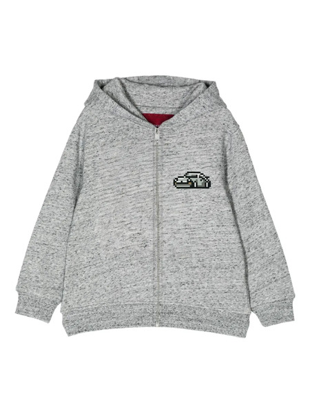  Mostly Heard Rarely Seen 8-bit Car-print Zip Hoodie - Grey 