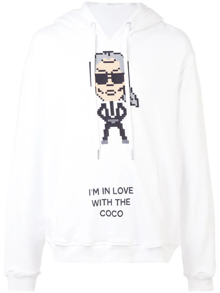  Mostly Heard Rarely Seen 8-bit Coco Print Hoodie - White 