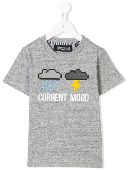  Mostly Heard Rarely Seen 8-bit Current Mood T-shirt - Grey 
