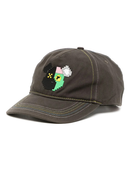  Mostly Heard Rarely Seen 8-bit 2 Face Bear Cotton Baseball Cap - Green 