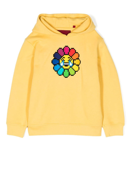  Mostly Heard Rarely Seen 8-bit Graphic-print Cotton Hoodie - Yellow 