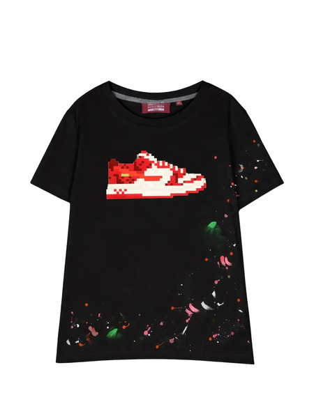  Mostly Heard Rarely Seen 8-bit Louis Splatter-print T-shirt - Black 