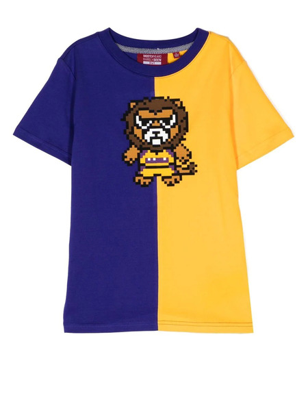  Mostly Heard Rarely Seen 8-bit Mini Los Angeles Split T-shirt - Yellow 