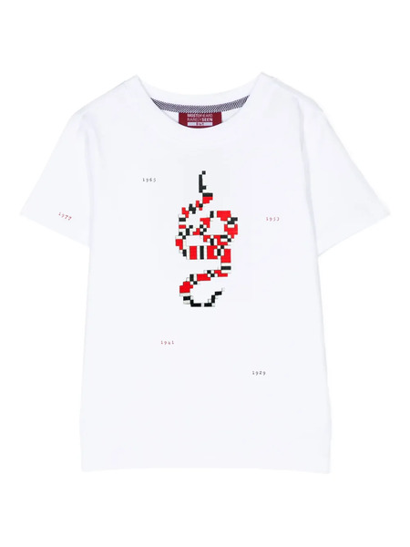  Mostly Heard Rarely Seen 8-bit Mini Snake Years T-shirt - White 