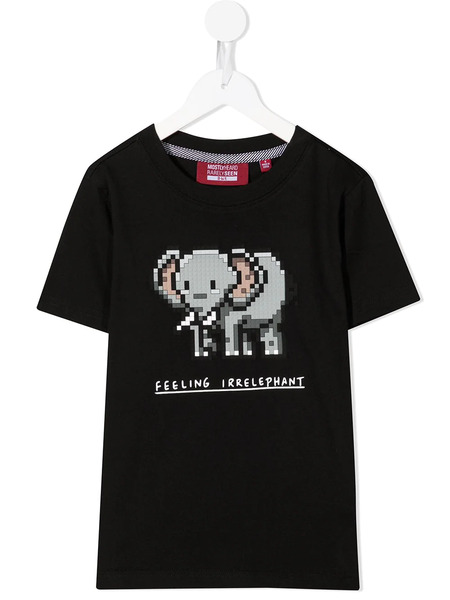  Mostly Heard Rarely Seen 8-bit Printed Cotton T-shirt - Black 