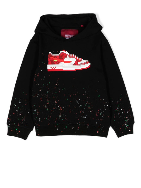  Mostly Heard Rarely Seen 8-bit Sneaker-print Graphic Hoodie - Black 