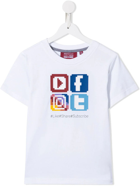  Mostly Heard Rarely Seen 8-bit Social Media T-shirt - White 