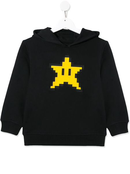  Mostly Heard Rarely Seen 8-bit Star Hoodie - Black 