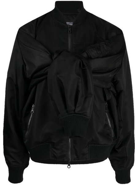  Mostly Heard Rarely Seen Logo-embroidered Panelled Jacket - Black 