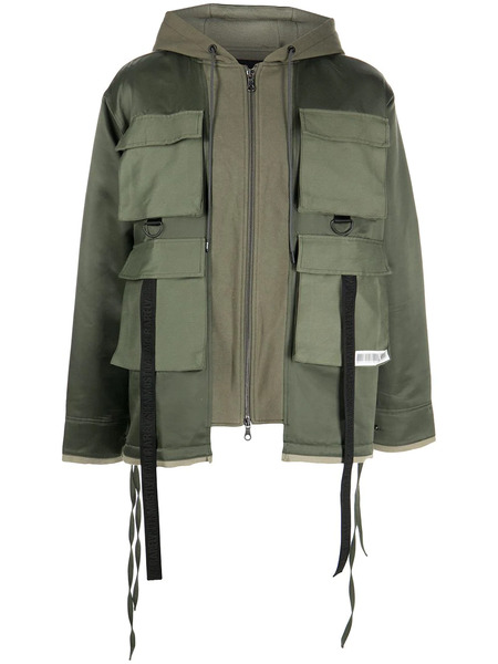  Mostly Heard Rarely Seen M65 Cago-pocket Zip-up Jacket - Green 