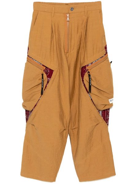  Mostly Heard Rarely Seen Patch Paisley Cargo Trousers - Neutrals 