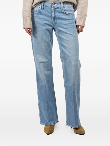  Mother Bookie Sneak Pocket Denim Jeans - Blue 