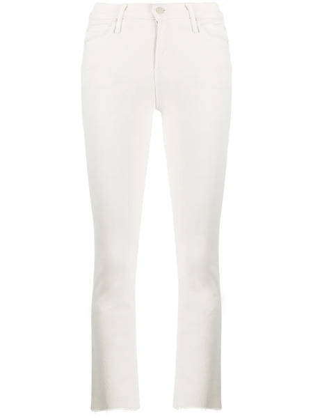  Mother Flared Cropped Jeans - Neutrals 