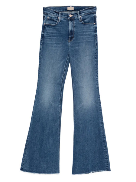  Mother Frayed-hem Jeans - Blue 