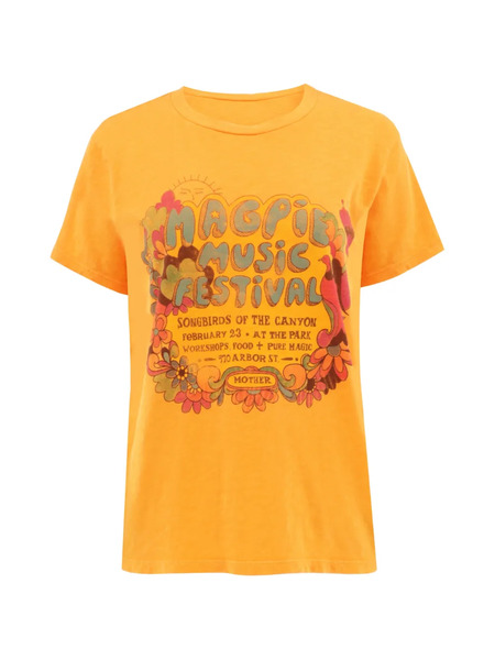  Mother Graphic--print T-shirt - Orange 