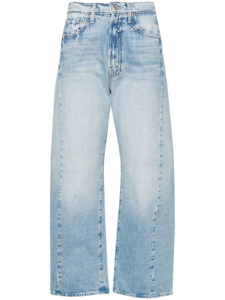  Mother Half Pipe High-rise Wide-leg Jeans - Blue 