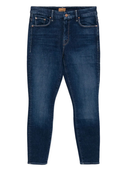  Mother High-waisted Looker Ankle Jeans - Blue 
