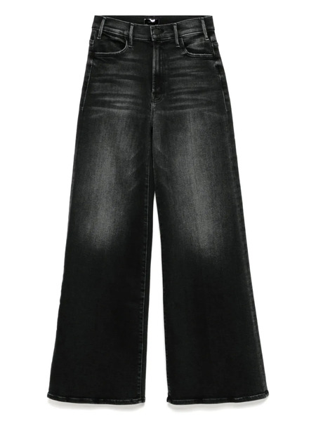  Mother Lil Hustler Roller Sneak Jeans - Black 