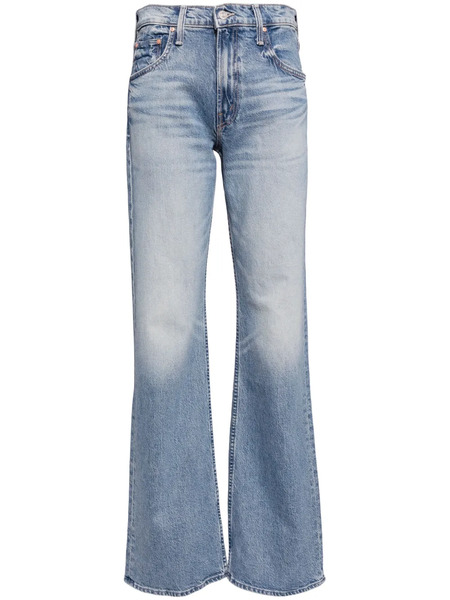 Mother The Bookie Heel Jeans - Blue 