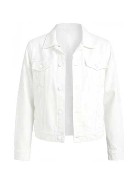  Mother The Bruiser Denim Jacket - White 