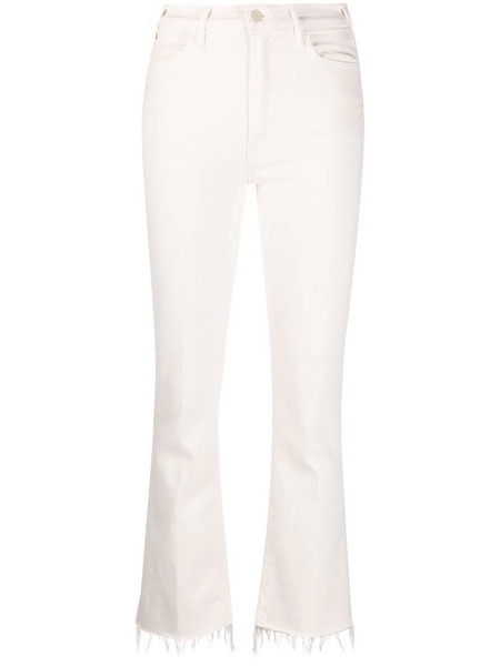  Mother The Hustler Cropped Jeans - White 