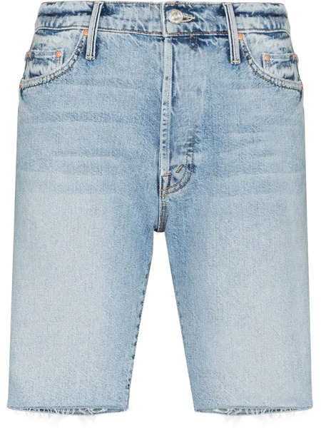  Mother The Trickster Bermuda Denim Shorts - Blue 
