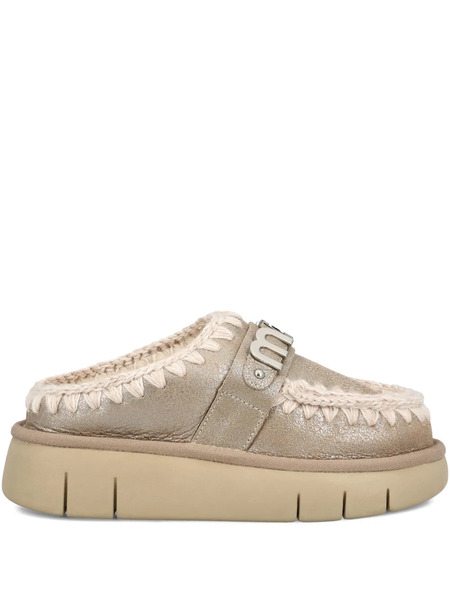  Mou Bounce Trim-detail Ankle Boots - Grey 
