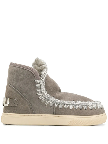  Mou Eskimo Metal-logo Boots - Silver 
