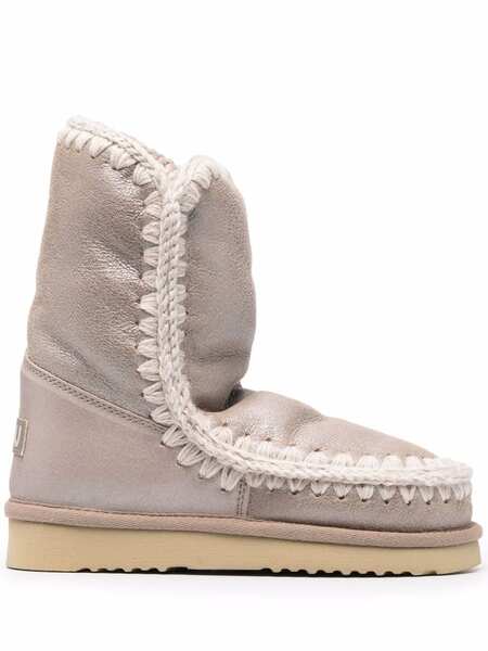 Mou Eskimo 24 Metallic Boots - Neutrals 