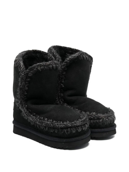  Mou Flat Ankle Boots - Black 