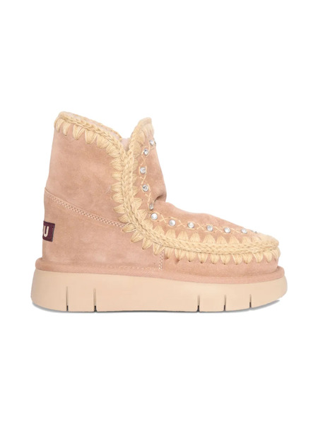  Mou Kids Bounce Embellishment-details Boots - Neutrals 
