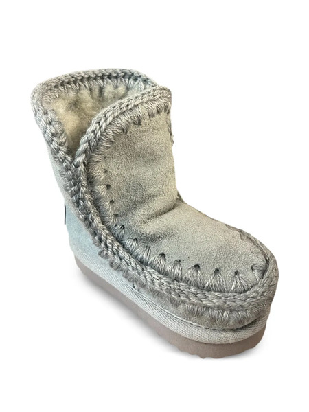  Mou Kids Eskimo Stitched Ankle Boots - Blue 