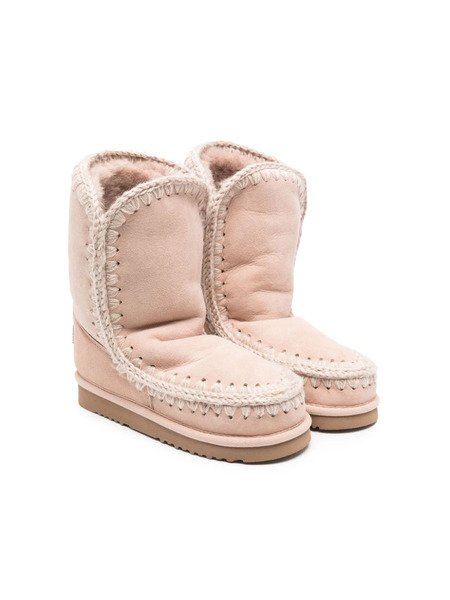  Mou Kids Eskimo Suede Boots - Pink 