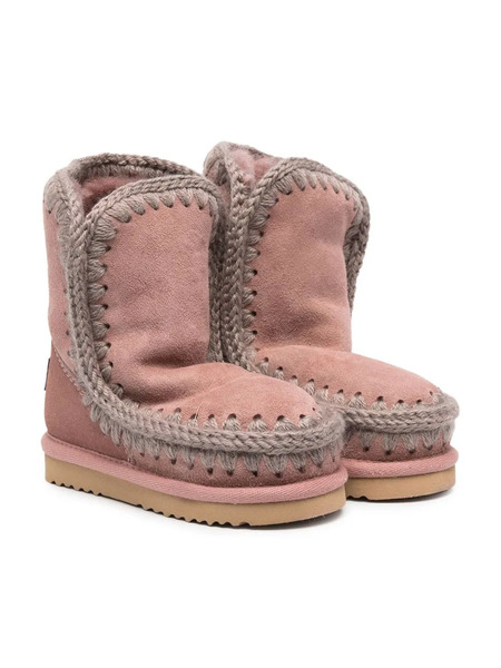  Mou Kids Shearling Snow Boots - Pink 