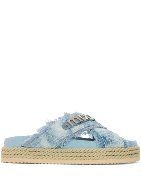  Mou Logo Sandals - Blue 