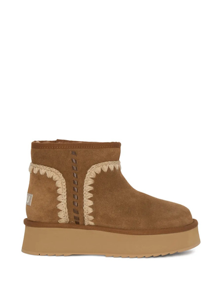  Mou Round-toe Boots - Brown 