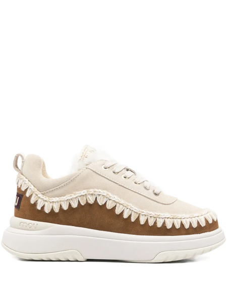  Mou Stitch Shearling Sneakers - Neutrals 