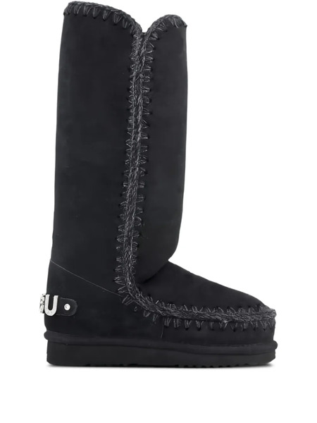  Mou Stitched Boots - Black 