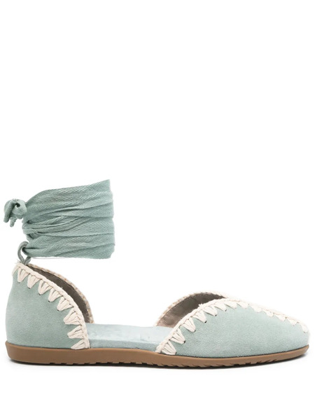  Mou Suede Ballet Flats - Blue 