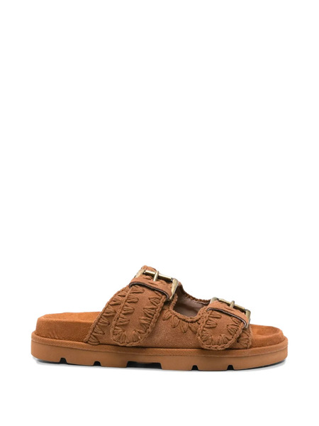  Mou Suede Sandals - Brown 