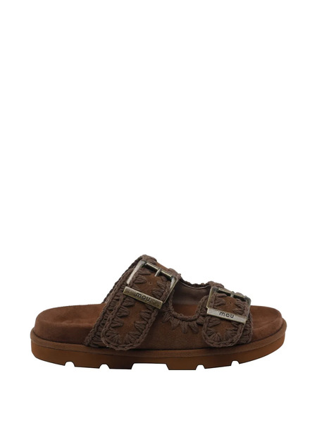  Mou Suede Sandals - Brown 