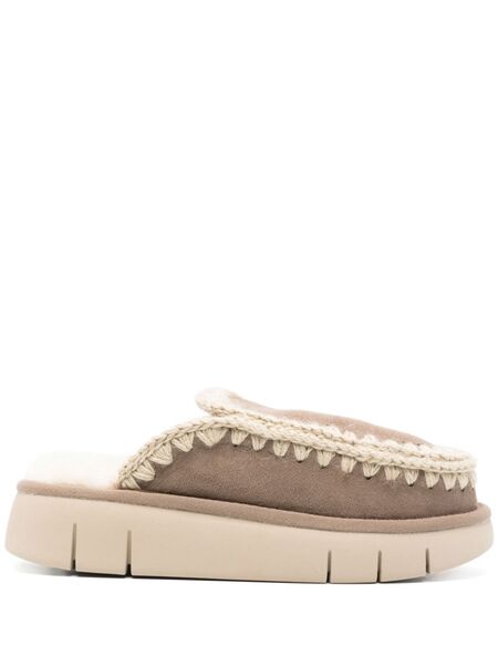  Mou Suede Slides - Brown 