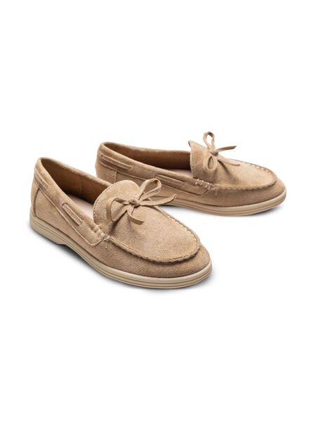  Moustache Bow-detail Loafers - Brown 