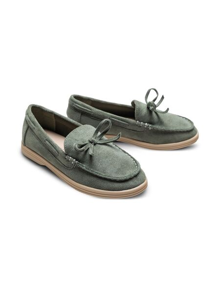  Moustache Bow-detail Loafers - Green 